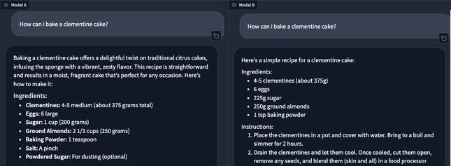 موجه التعليمات: gpt2-chatbot (يسار) مقابل Claude 3 Opus (يمين)